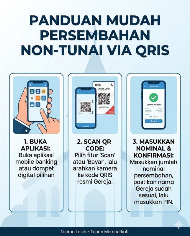 Info Grafis Panduan Persembahan QRIS 