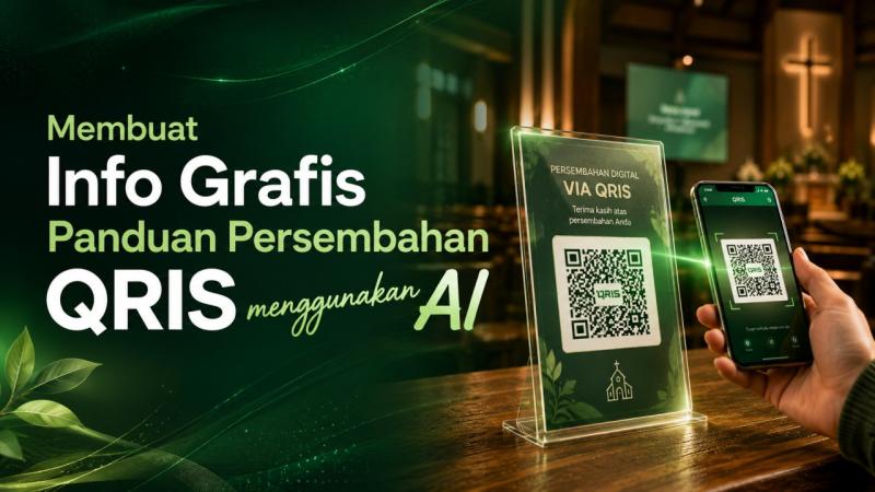 Cara Instan Bikin Info Grafis Panduan Persembahan QRIS via AI