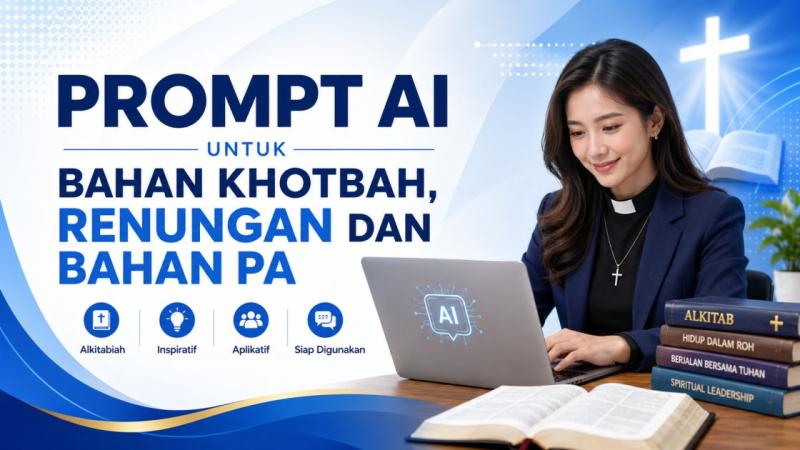 Prompt AI untuk Mempersiapkan Khotbah, Renungan dan Bahan PA