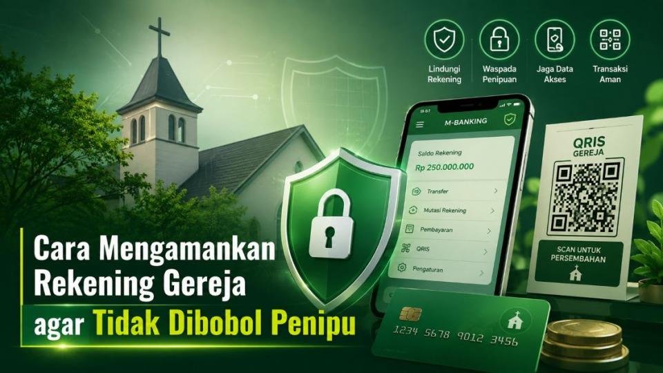 Cara Mengamankan Rekening Gereja agar Tidak Dibobol Penipu Cara Mengamankan Rekening Gereja agar Tidak Dibobol Penipu