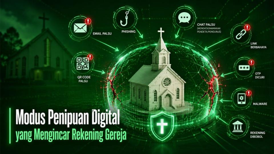 Awas! Ini Modus Penipuan Digital yang Mengincar Rekening Gereja